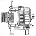 20110420 | PRESTOLITE LEECE NEVILLE | ALTERNATOR12V 110A CW RENAULT TRAFIC, OPEL MOVANO 20110420 20110420