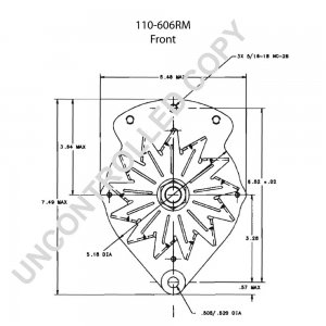 110-606RM | PRESTOLITE LEECE NEVILLE | ALTERNATOR 110-606RM 