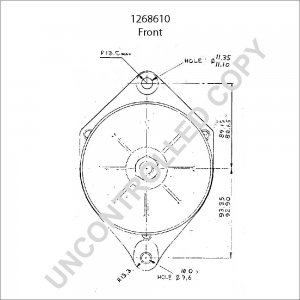 1268610 | PRESTOLITE LEECE NEVILLE | ALTERNATOR 1268610 