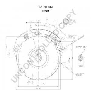 1282030M | PRESTOLITE LEECE NEVILLE | ALTERNATOR AB172RL 24V 240AMP 1282030M 1282030M