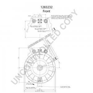 1283232 | PRESTOLITE LEECE NEVILLE | ALTERNATOR AB207 24V 265A 1283232 1283232