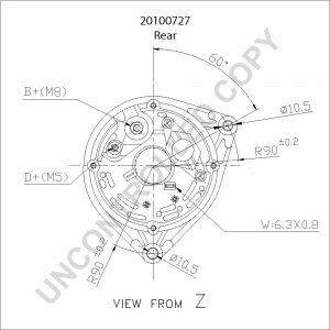 20100727 | PRESTOLITE LEECE NEVILLE | ALTERNATOR 12V 70A 20100727 20100727