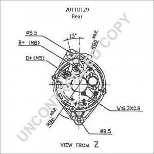 20110129 | PRESTOLITE LEECE NEVILLE | ALTERNATOR 12V 65A 20110129 20110129