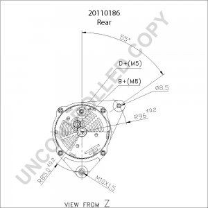 20110186 | PRESTOLITE LEECE NEVILLE | ALTERNATOR 12V 70A CITRTOEN, PEUGEOT 20110186 20110186