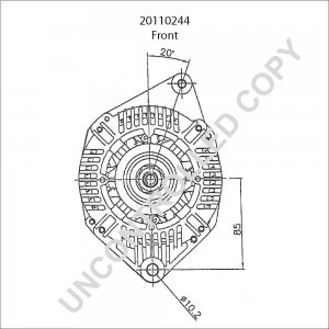 20110244 | PRESTOLITE LEECE NEVILLE | ALTERNATOR 12V 80A 20110244 20110244