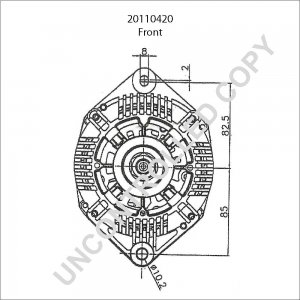 20110420 | PRESTOLITE LEECE NEVILLE | ALTERNATOR12V 110A CW RENAULT TRAFIC, OPEL MOVANO 20110420 20110420