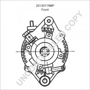 20130119WP | PRESTOLITE LEECE NEVILLE | ALTERNATOR+ V/PUMP 12V 70A 20130119WP 20130119WP