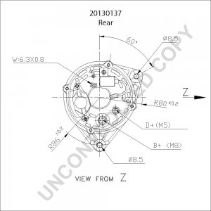 20130137 | PRESTOLITE LEECE NEVILLE | ALTERNATOR 12V 95A IVECO, DEUTZ 20130137 20130137