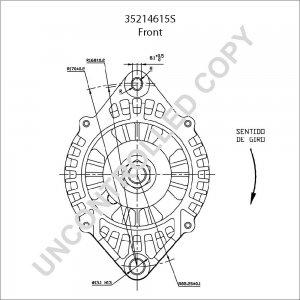 35214615S | PRESTOLITE LEECE NEVILLE | ALTERNATOR 35214615S 