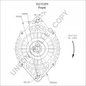 35215205 | PRESTOLITE LEECE NEVILLE | ALTERNATOR 35215205 