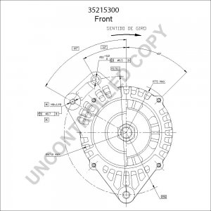 35215300 | PRESTOLITE LEECE NEVILLE | ALTERNATOR 35215300 