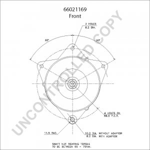 66021169 | PRESTOLITE LEECE NEVILLE | ALTERNATOR 12V 70A MULTIFIT 66021169 66021169