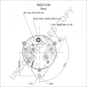 66021238 | PRESTOLITE LEECE NEVILLE | ALTERNATOR 12V 70A FORD ESCORT, ORION 66021238 66021238