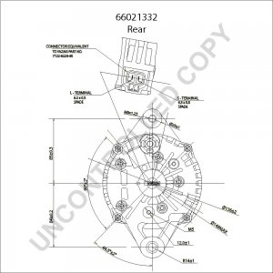 66021332 | PRESTOLITE LEECE NEVILLE | ALTERNATOR 66021332 