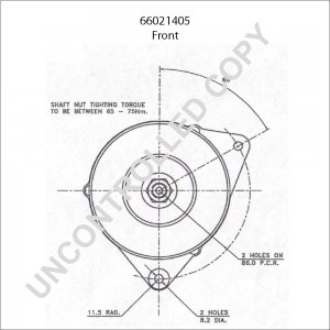 66021405 | PRESTOLITE LEECE NEVILLE | ALTERNATOR 66021405 