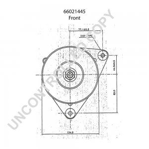 66021445 | PRESTOLITE LEECE NEVILLE | ALTERNATOR 12V 70A 66021445 66021445