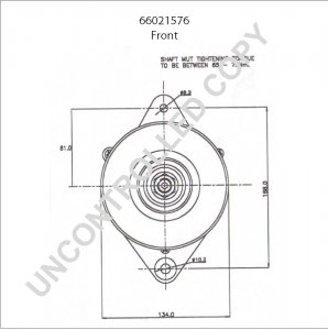 66021576 | PRESTOLITE LEECE NEVILLE | ALTERNATOR 66021576 