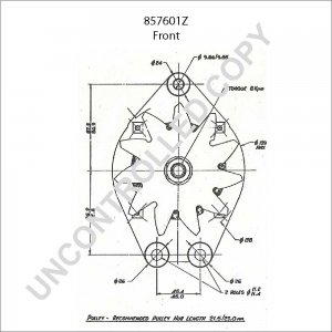 857601Z | PRESTOLITE LEECE NEVILLE | ALTERNATOR 857601Z 