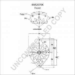 8AR2070K | PRESTOLITE LEECE NEVILLE | ALTERNATOR 8AR2070K 