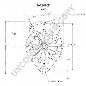 8AR3080F | PRESTOLITE LEECE NEVILLE | ALTERNATOR 8AR3080F 