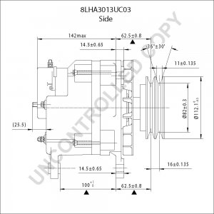 8LHA3013UC03 | PRESTOLITE LEECE NEVILLE | ALTERNATOR 8LHA3013UC03 