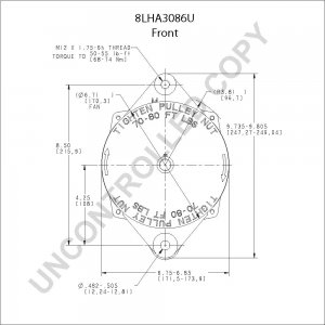 8LHA3086U | PRESTOLITE LEECE NEVILLE | ALTERNATOR 8LHA3086U 