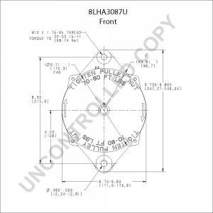 8LHA3087U | PRESTOLITE LEECE NEVILLE | ALTERNATOR 8LHA3087U 