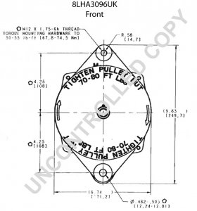 8LHA3096UK | PRESTOLITE LEECE NEVILLE | ALTERNATOR 8LHA3096UK 