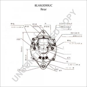 8LHA3099UC | PRESTOLITE LEECE NEVILLE | ALTERNATOR 24V 110A 8LHA3099UC 8LHA3099UC