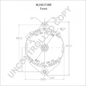 8LHA3158R | PRESTOLITE LEECE NEVILLE | ALTERNATOR 8LHA3158R 