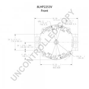 8LHP2253V | PRESTOLITE LEECE NEVILLE | ALTERNATOR 12V 160 AMP 8LHP2253V 110-566P