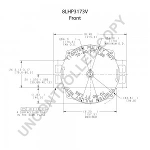 8LHP3173V | PRESTOLITE LEECE NEVILLE | ALTERNATOR 8LHP3173V 