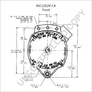 8SC2202V-CA | PRESTOLITE LEECE NEVILLE | ALTERNATOR 8SC2202V-CA 