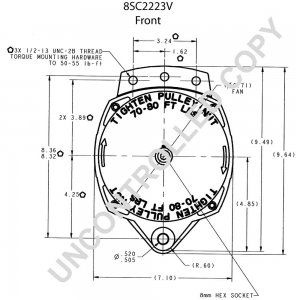 8SC2223V | PRESTOLITE LEECE NEVILLE | ALTERNATOR 8SC2223V 