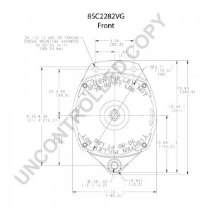 8SC2282VG | PRESTOLITE LEECE NEVILLE | ALTERNATOR 12V 185A 8SC2282VG 8SC2282VG