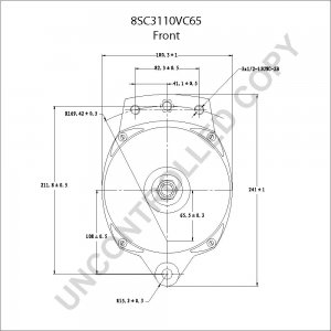 8SC3110VC65 | PRESTOLITE LEECE NEVILLE | ALTERNATOR 24V 150A PEBL 8SC3110VC65 8SC3110VC65