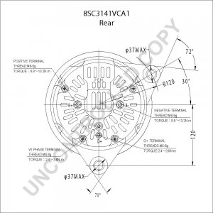 8SC3141VCA1 | PRESTOLITE LEECE NEVILLE | ALTERNATOR 24V 150A PEBL 8SC3141VCA1 8SC3141VCA1