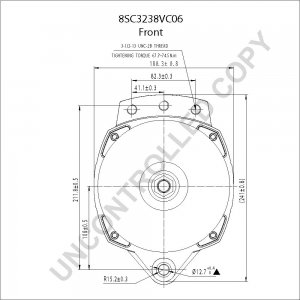 8SC3238VC06 | PRESTOLITE LEECE NEVILLE | ALTERNATOR 8SC3238VC06 