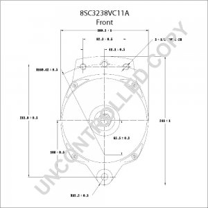 8SC3238VC11A | PRESTOLITE LEECE NEVILLE | ALTERNATOR 24V 150A PEBL 8SC3238VC11A 8SC3238VC11A