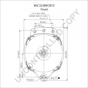 8SC3238VCB15 | PRESTOLITE LEECE NEVILLE | ALTERNATOR 8SC3238VCB15 