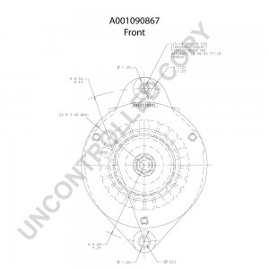 A001090867 | PRESTOLITE LEECE NEVILLE | ALTERNATOR A001090867 