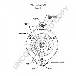 A0012302AAS | PRESTOLITE LEECE NEVILLE | ALTERNATOR A0012302AAS 