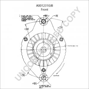 A0012310JB | PRESTOLITE LEECE NEVILLE | ALTERNATOR A0012310JB 