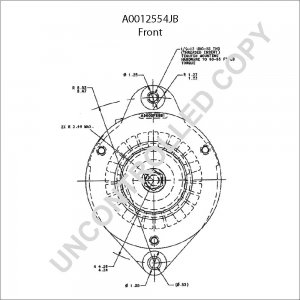 A0012554JB | PRESTOLITE LEECE NEVILLE | ALTERNATOR A0012554JB 