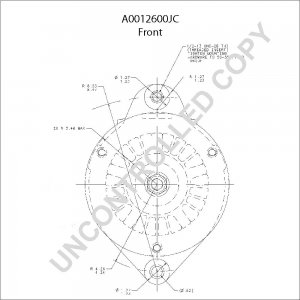 A0012600JC | PRESTOLITE LEECE NEVILLE | ALTERNATOR A0012600JC 