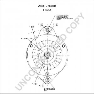 A0012700JB | PRESTOLITE LEECE NEVILLE | ALTERNATOR A0012700JB 