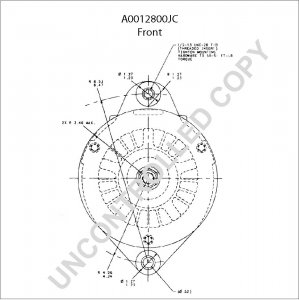 A0012800JC | PRESTOLITE LEECE NEVILLE | ALTERNATOR A0012800JC 