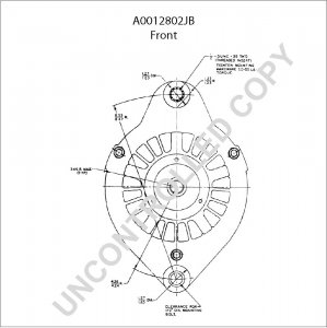 A0012802JB | PRESTOLITE LEECE NEVILLE | ALTERNATOR A0012802JB 