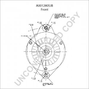 A0012805JB | PRESTOLITE LEECE NEVILLE | ALTERNATOR A0012805JB 