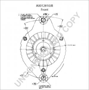 A0012810JB | PRESTOLITE LEECE NEVILLE | ALTERNATOR A0012810JB 